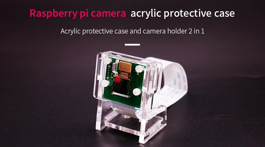 YAHBOOMreg-Acrylic-Protective-Case-Bracket-for-Raspberry-Pi-4B3B-Camera-1828871-1