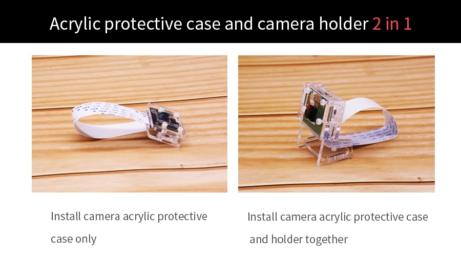 YAHBOOMreg-Acrylic-Protective-Case-Bracket-for-Raspberry-Pi-4B3B-Camera-1828871-2