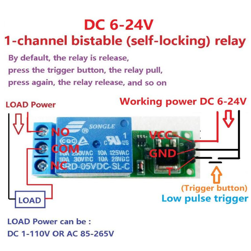 1CH-Channel-DC-12V-60-70MA-Self-locking-Relay-Module-Trigger-Latch-Relay-Module-Bistable-1536040-1
