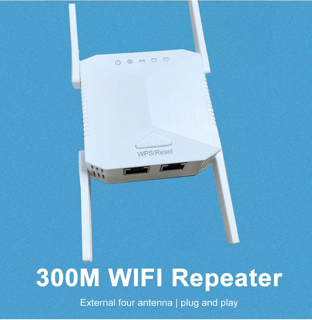 300Mbps-WiFi-Extender-24GHz-Wireless-WiFi-Repeater-4--Antenna-WiFi-Booster-Wireless-AP-Signal-Enhanc-1868896-1