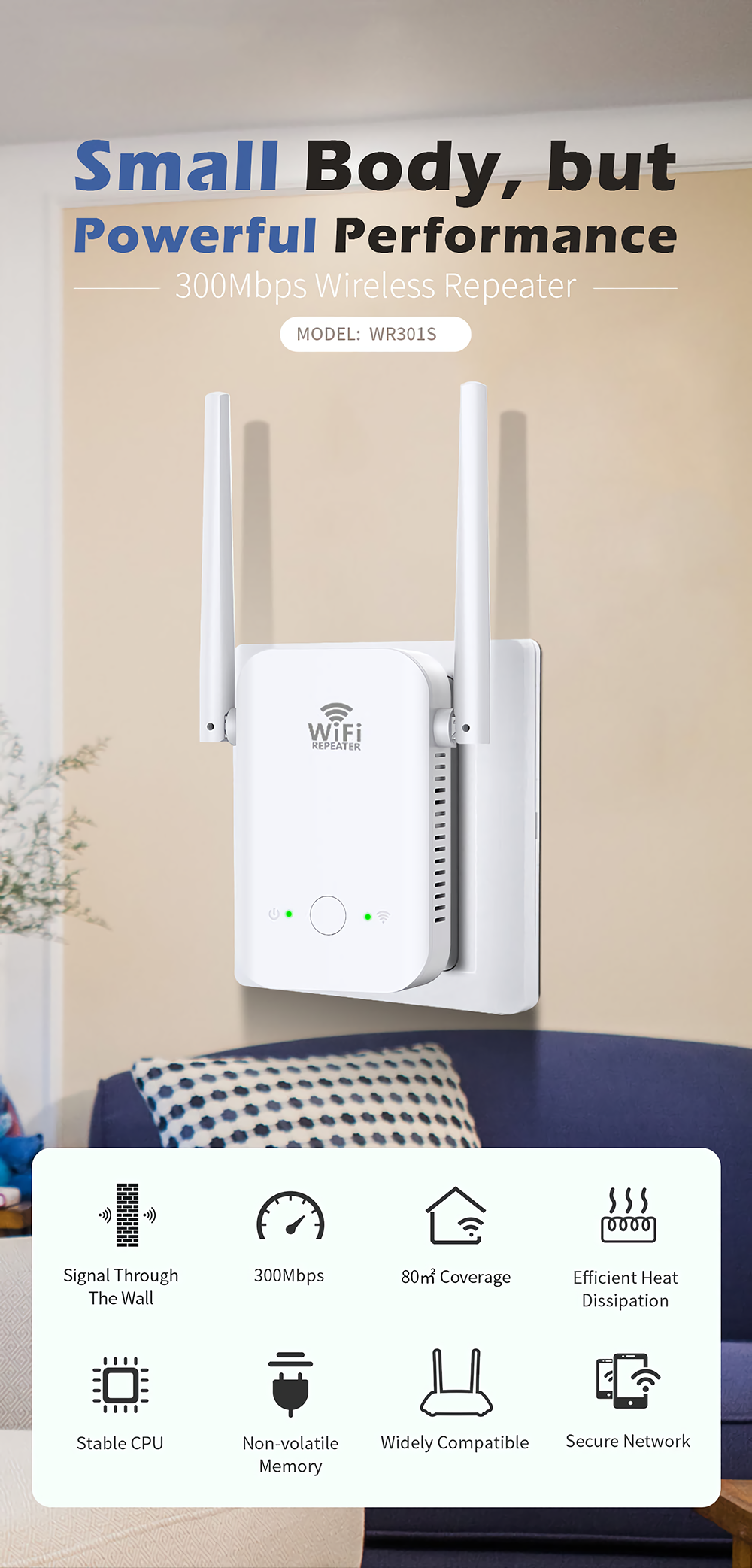 300Mbps-Wireless-Repeater-Wifi-Range-Extender-23dBi-Amplifier-24GHz-WiFi-Signal-Booster-WR301S-1811914-1