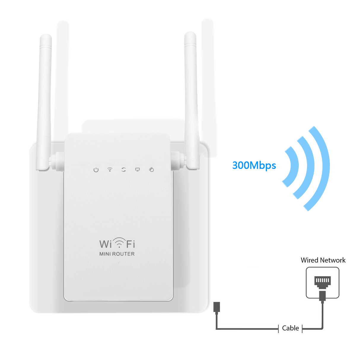 300Mbps-Wireless-Wifi-Range-Repeater-Booster-80211-Dual-Antennas-Wireless-AP-Router-with-LAN-WAN-Por-1257437-9