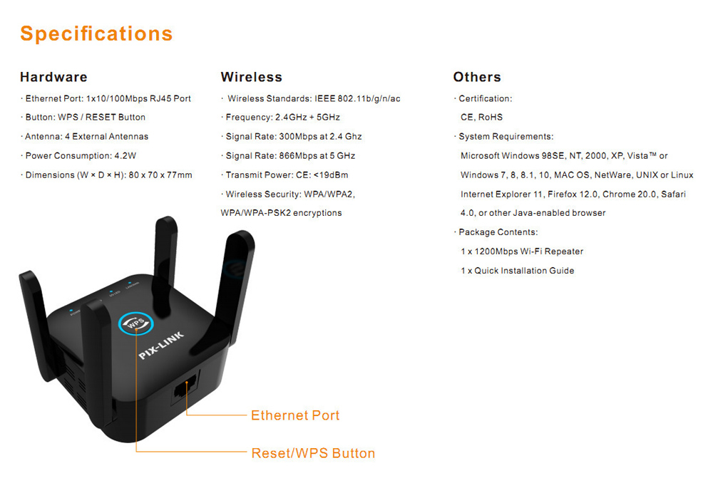 PIXLINK-1200Mbps-Wireless-Wifi-Repeater-24GHz--5GHz-Long-Range-Wi-Fi-Repeater-Router-Signal-Booster--1953227-13