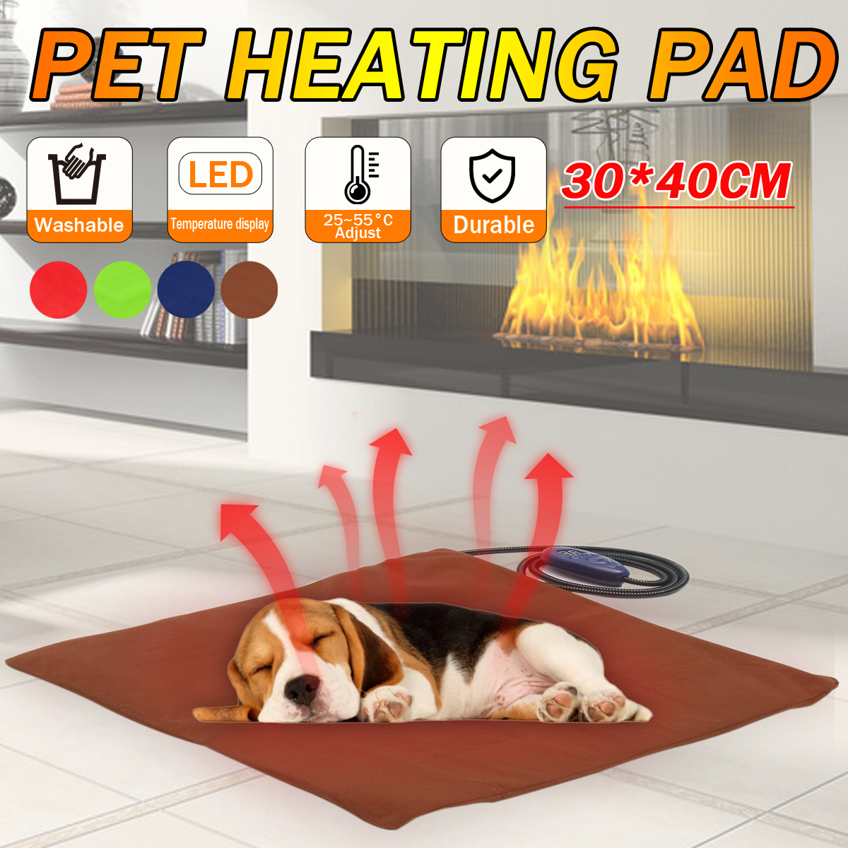 30x40cm-Electric-Heating-Heater-Heated-Bed-Mat-Pad-Blanket-without-Cable-For-Pet-Dog-Cat-Rabbit-1317920-2