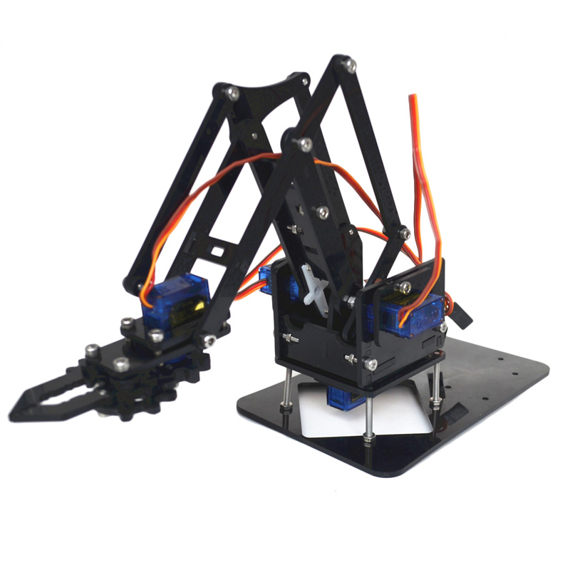 4DOF-Assembling-Acrylic-Mechine-Robot-Arm-with-SG90-Plastic-Gear-Servo-For-Robot-DIY-1185185-1