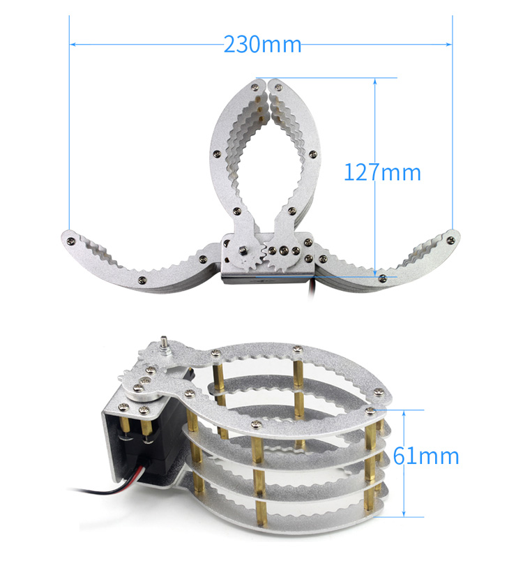 4DOF-Mechanical-Arm-Manipulator-Robot-Arm-Claw-Metal-Holder-Bracket-Kit-Digital-with-Servo-1225565-4