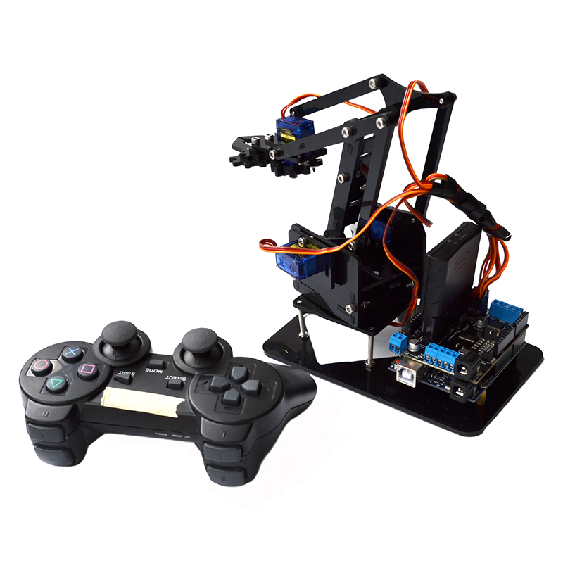 Acrylic-Remote-Control-Robot-Arm-4DOF-With--PS2-RC-Robot-Toys-1240623-1