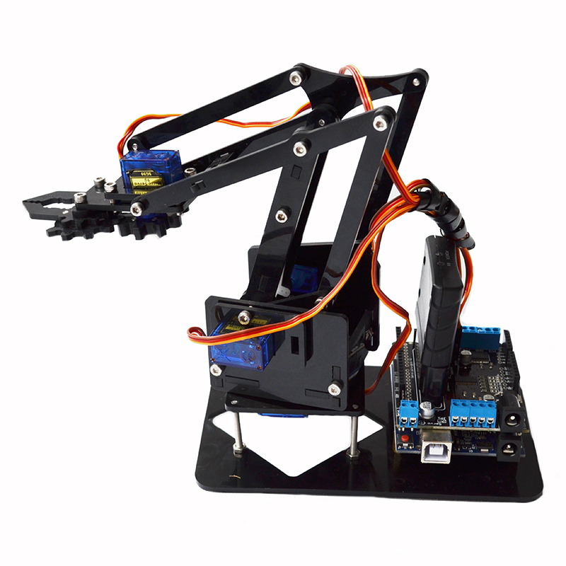 Acrylic-Remote-Control-Robot-Arm-4DOF-With--PS2-RC-Robot-Toys-1240623-2