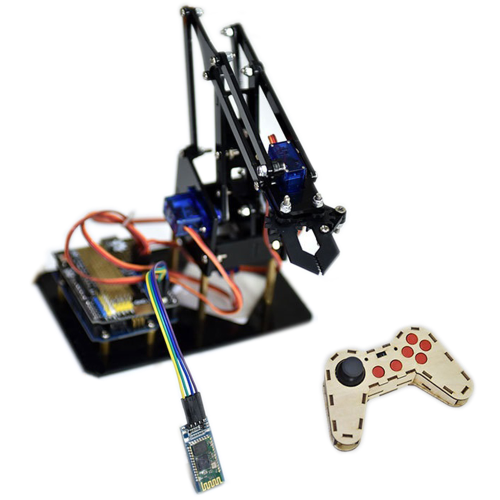 DIY-STEAM--Smart-RC-Robot-Arm-Acrylic-Educational-Kit-With-Servos-1428773-1