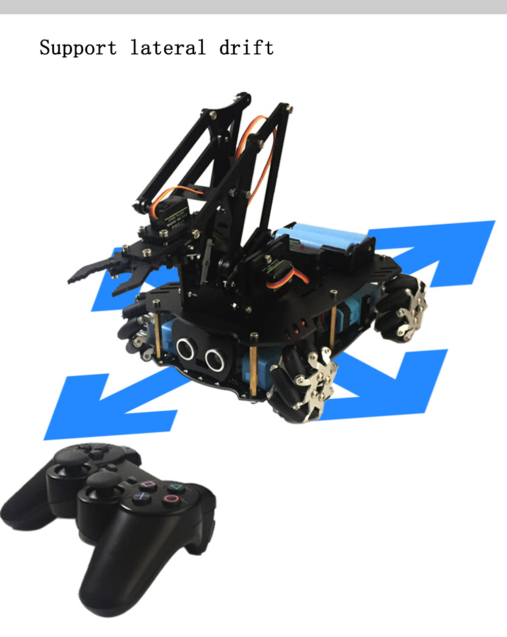 PI-Master-Robot-DIY-Programmable-Ultrasonic-Avoidance-With-Omni-Wheels-Smart-RC-Robot-Arm-Tank-Compa-1527627-2
