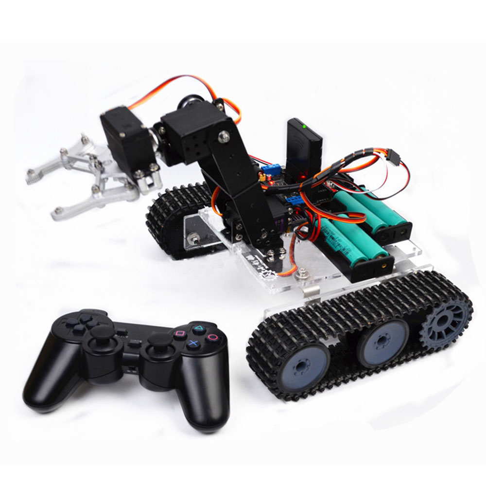 SNAR20--DIY-RC-Robot-Arm-Tank-Acrylic-With-PS2-Stick-1424993-1