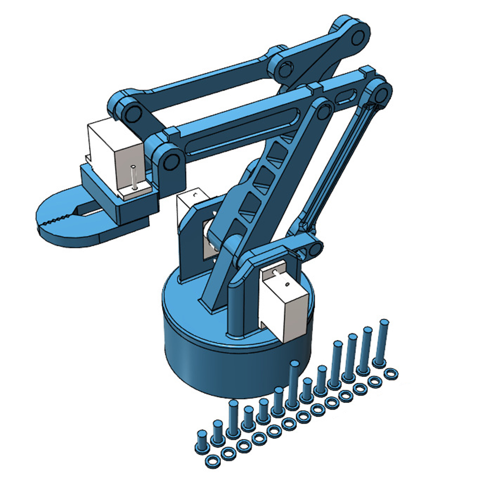 Small-Harmmer-DIY-3D-Printed-4DOF-Robot-Arm-4-Axis-Rotating-Mechanical-Robot-Arm-With-4PCS-SG90-Serv-1916907-1