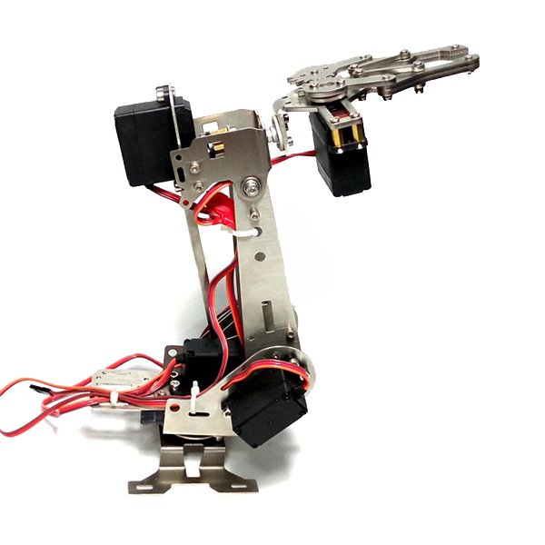 Stainless-Steel-Manipulator-5DOF-Rotating-Assembled-Robot-Arm-Clamp-Claw-Mount-With-5pcs-Servo-1141237-1