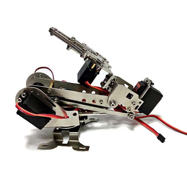 Stainless-Steel-Manipulator-5DOF-Rotating-Assembled-Robot-Arm-Clamp-Claw-Mount-With-5pcs-Servo-1141237-4