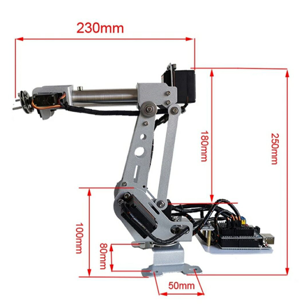 Stainless-Steel-Manipulator-5DOF-Rotating-Assembled-Robot-Arm-Clamp-Claw-Mount-With-5pcs-Servo-1141237-6