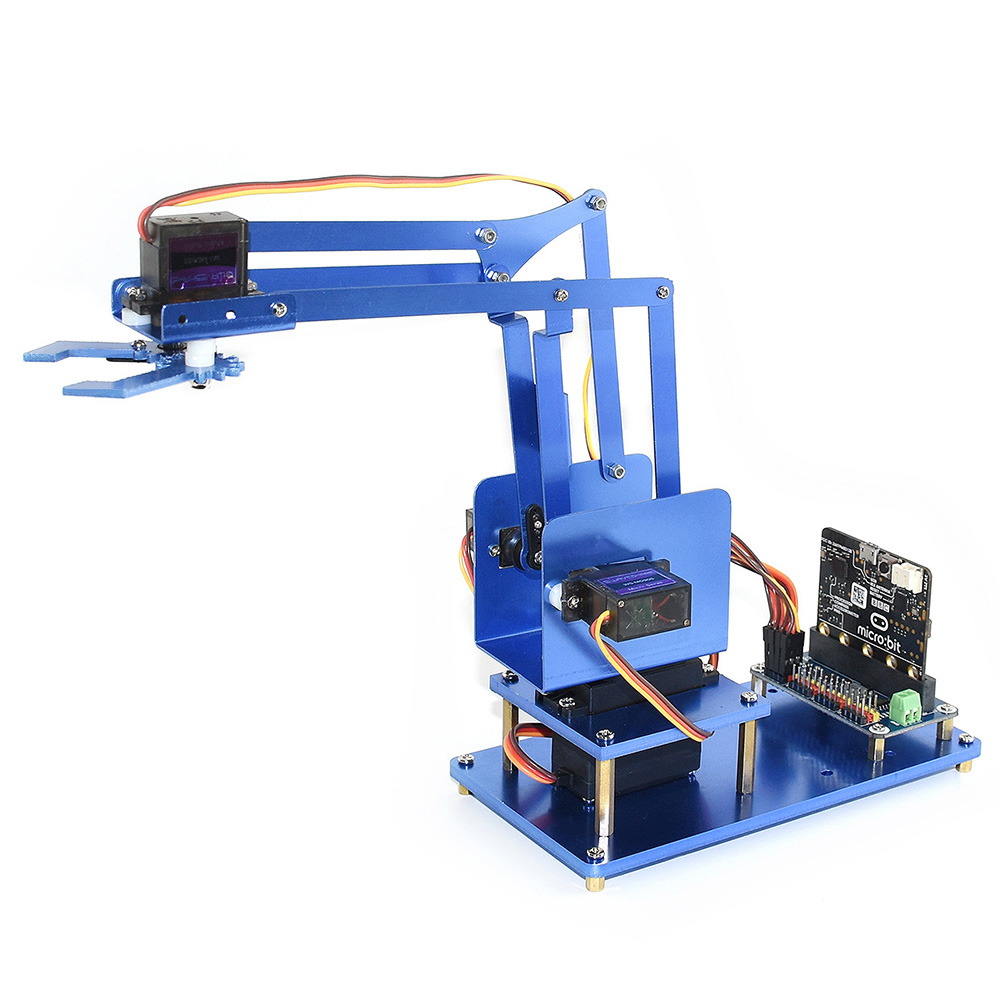 Waveshare-DIY-Microbit-Metal-4DOF-RC-Robot-Arm-Kit-With-Digital-Servos-1467174-2