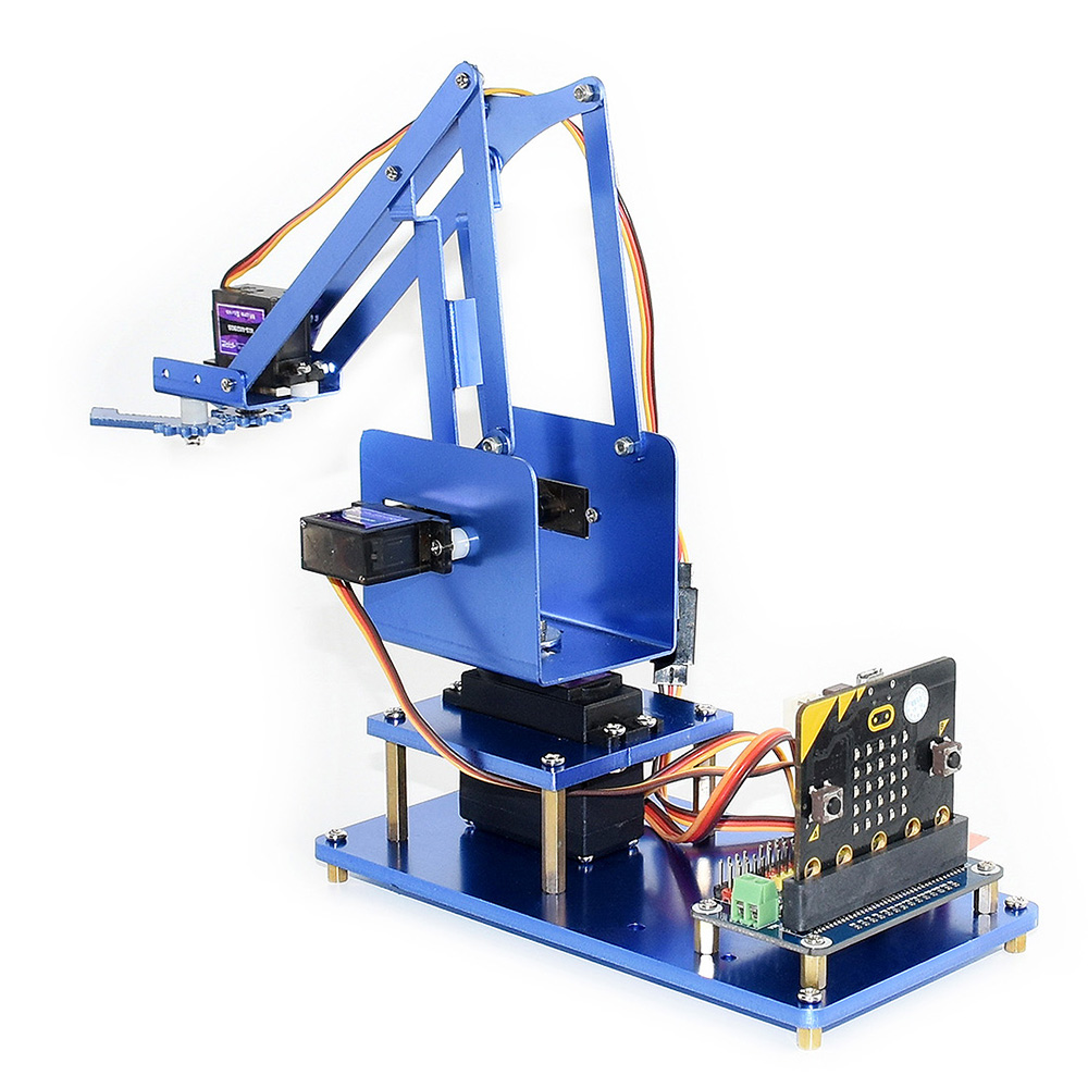 Waveshare-DIY-Microbit-Metal-4DOF-RC-Robot-Arm-Kit-With-Digital-Servos-1467174-4