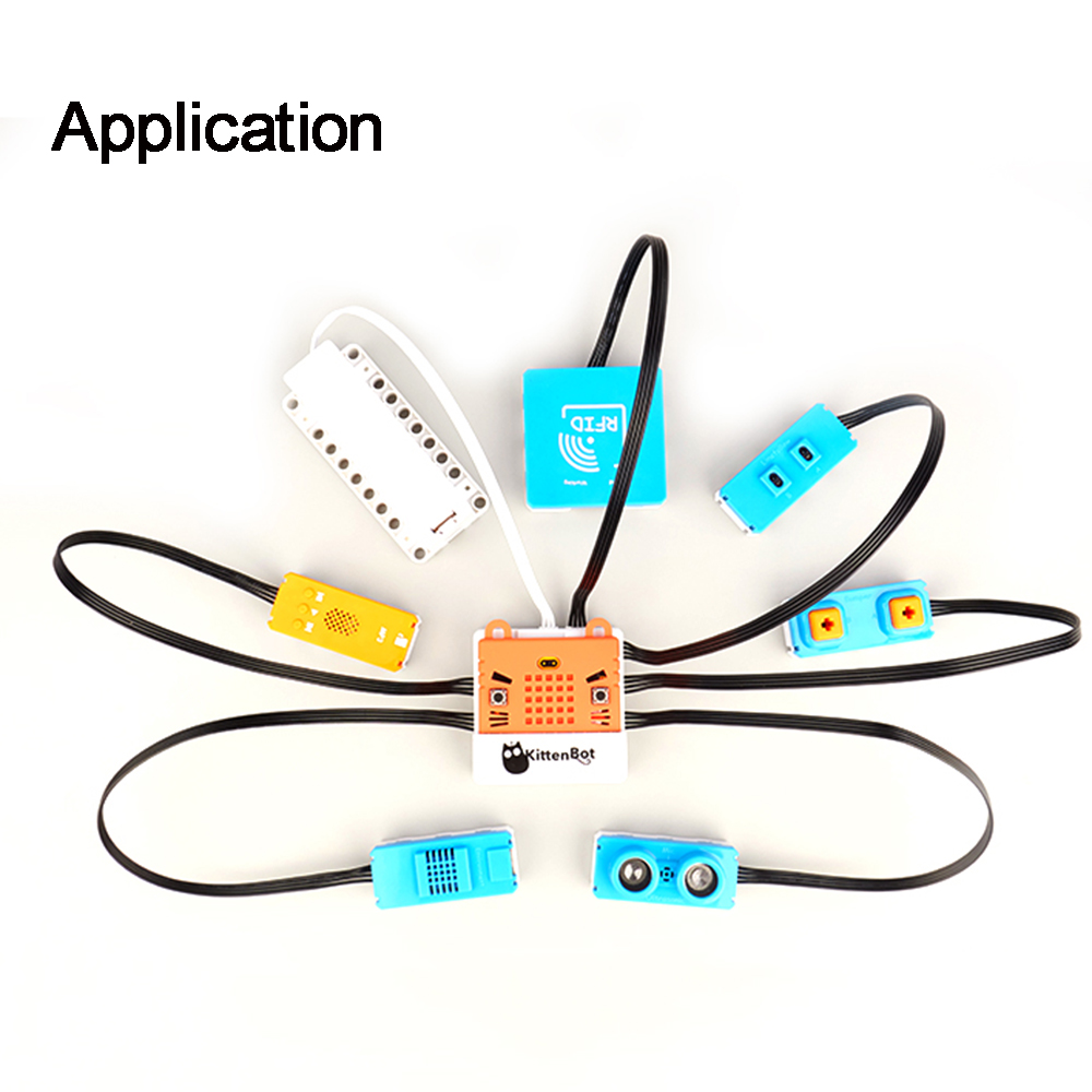 10PCS-Kittenbot-3PIN-4PIN-Armour-Microbit-Board-Connect-Wire-Cable-For-DIY-RC-Robot-1561662-1