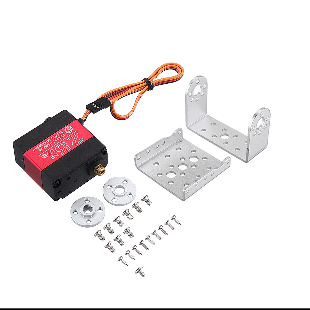 DSSERVO-RDS3225-25kg-180deg-Dual-Ball-Bearing-Metal-Gear-Digital-Servo-With-Holders-For-RC-Robot-Arm-1542169-6