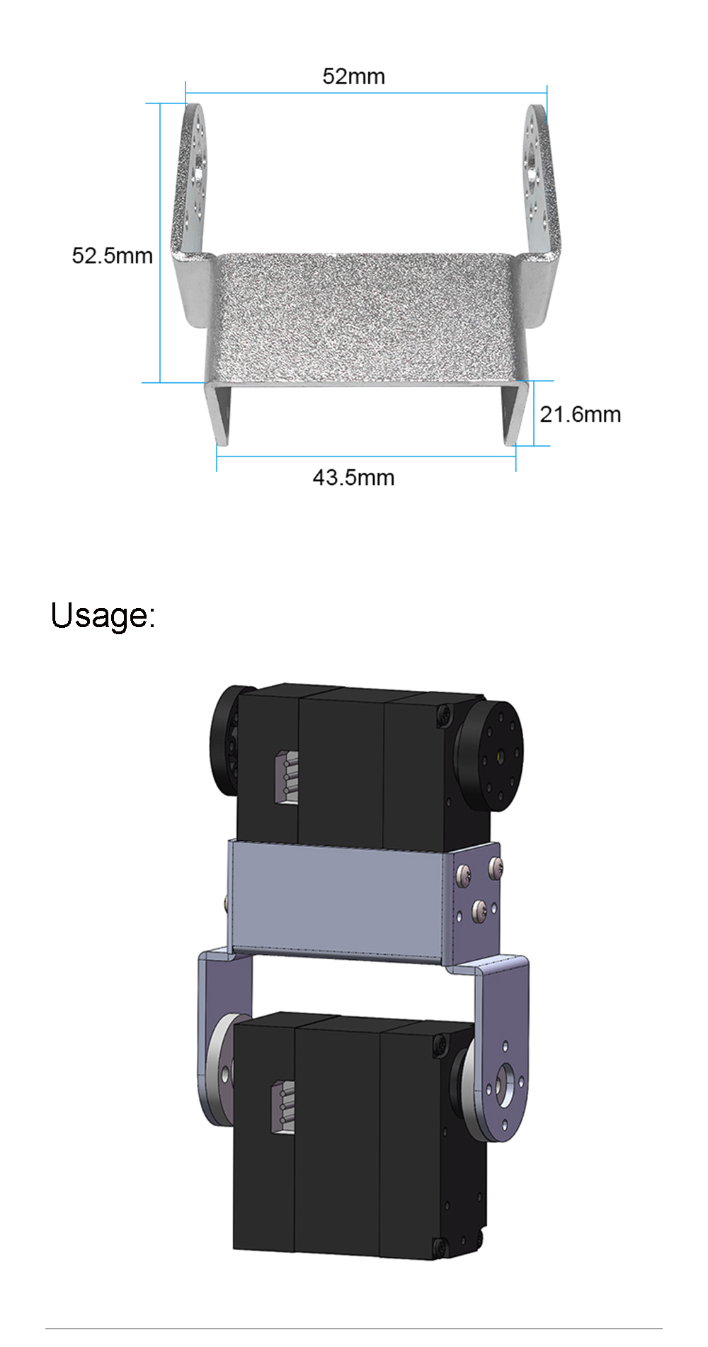 ZL-TECH-DIY-Model-Metal-Holder-For-RC-Robot-Arm-Car-1418819-5