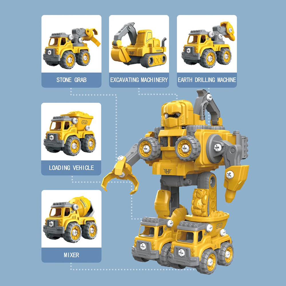 131Pcs133Pcs-5in1-DIY-Deformation-Construction-Vehicle-Smart-Remote-Control-Built-Block-RC-Robot-Toy-1919110-8