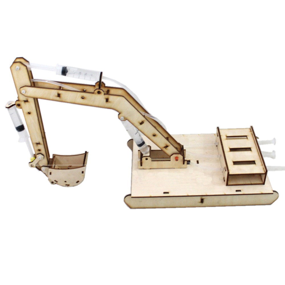 DIY-STEAM-Wooden-Hydraumatic-Grab-Digger-RC-Robot-Toy--Educational-Kit-1392485-3