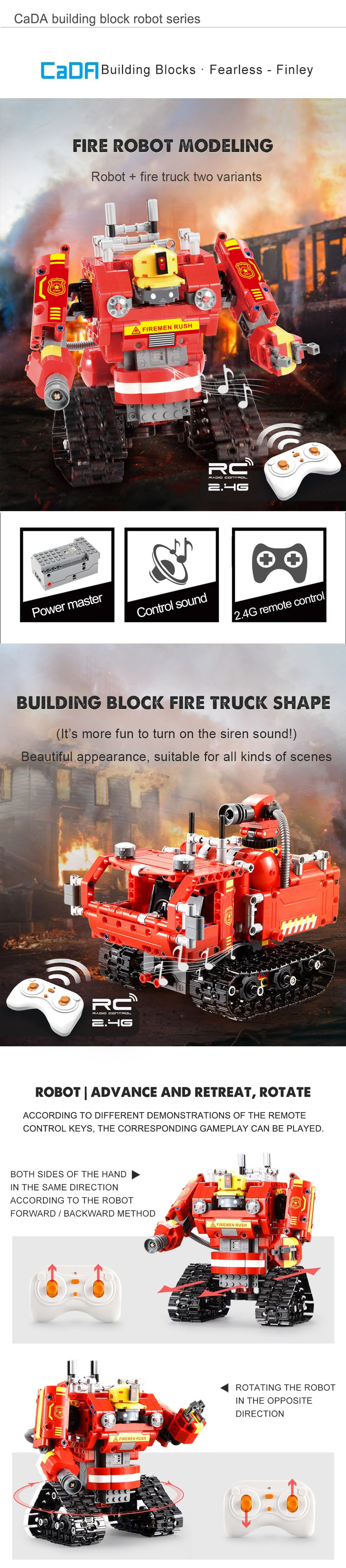 DOUBLE-E-CaDA-C51048W-DIY-24G-2-In-1-Block-Building-Flexible-Joint-RC-Tank-Truck-Robot-Assembled-Toy-1589466-1