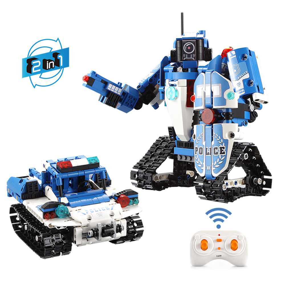 DOUBLE-E-CaDA-C51048W-DIY-24G-2-In-1-Block-Building-Flexible-Joint-RC-Tank-Truck-Robot-Assembled-Toy-1589466-4