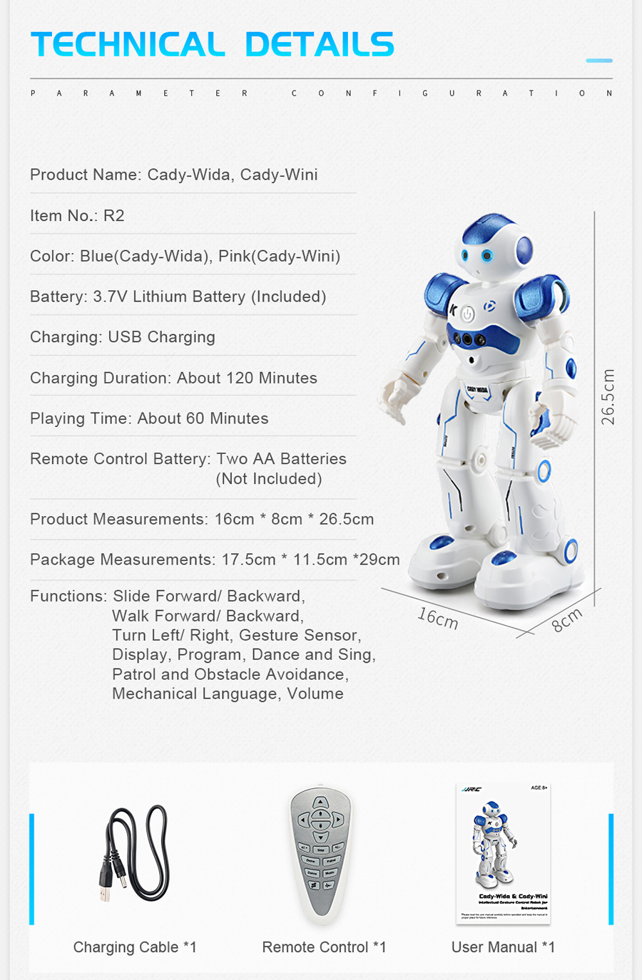 JJRC-R2-Cady-USB-Charging-Dancing-Gesture-Control-Robot-Toy-1181780-10