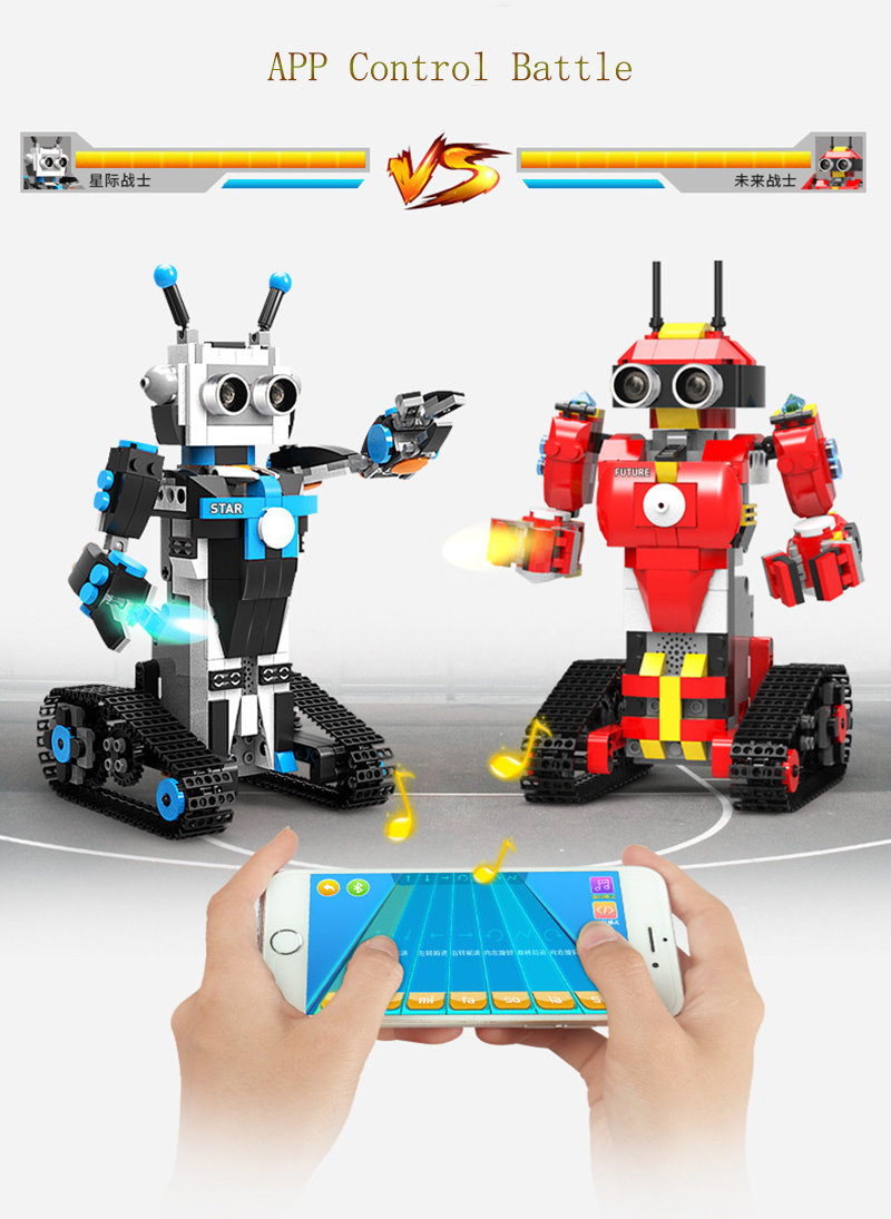 XuanPing-DIY-STEAM-Block-Building-RC-Robot-Stick--App-Control-Progarmmable-Robot-Toy-1637182-8