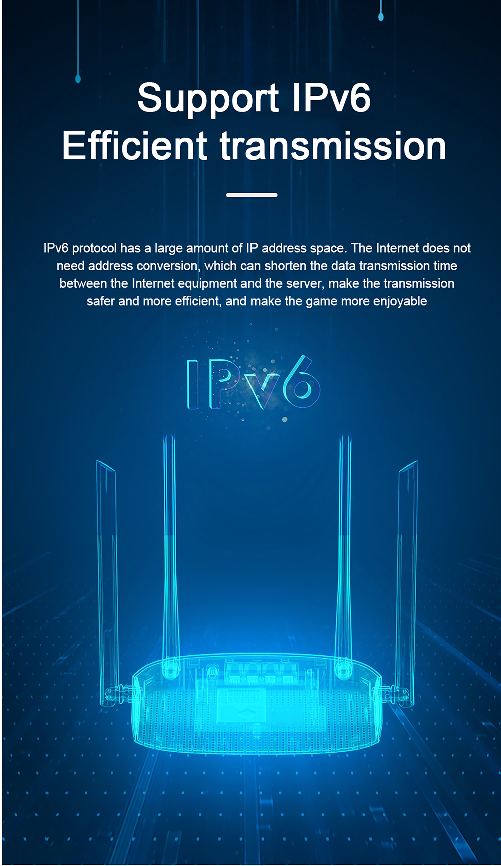 Speedefy-K4-AC1200-Dual-Band-Gigabit-WiFi-Router-24G-5G-Support-IPv6-MU-MIMO-4-6dbi-Antenna-Wireless-1906370-9