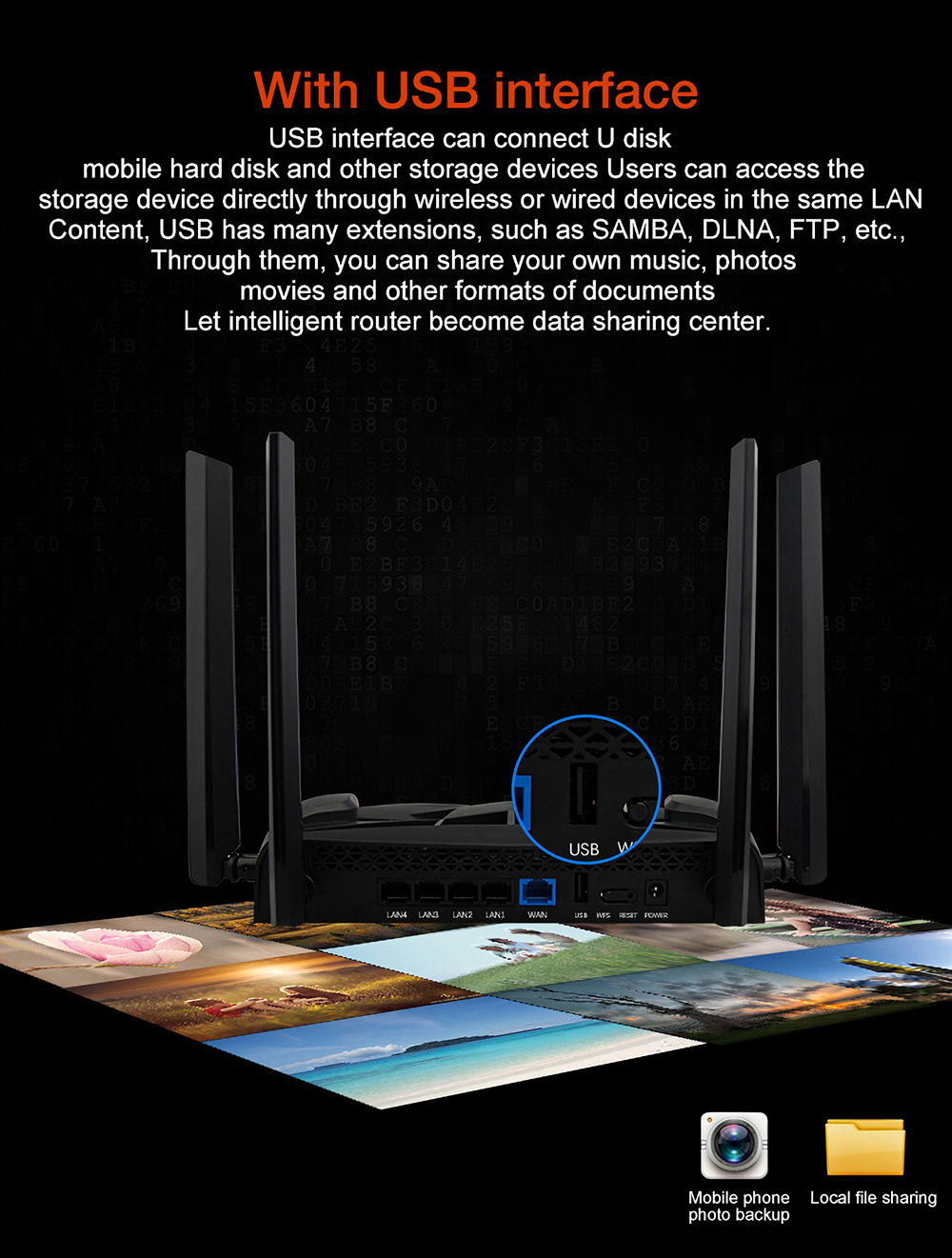ZAPO-Z-2600-Dual-Band-Wireless-Router-2600Mbps-11AC-Gaming-Wifi-Router-with-USB-Port-4Antenna-1819946-7
