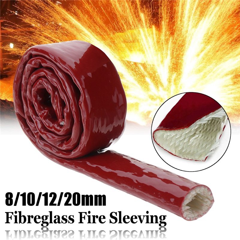 8101220mm-Fibreglass-Fire-Sleeving-50cm-Protective-Heat-Fire-Shield-Silicone-Hose-1406270-2