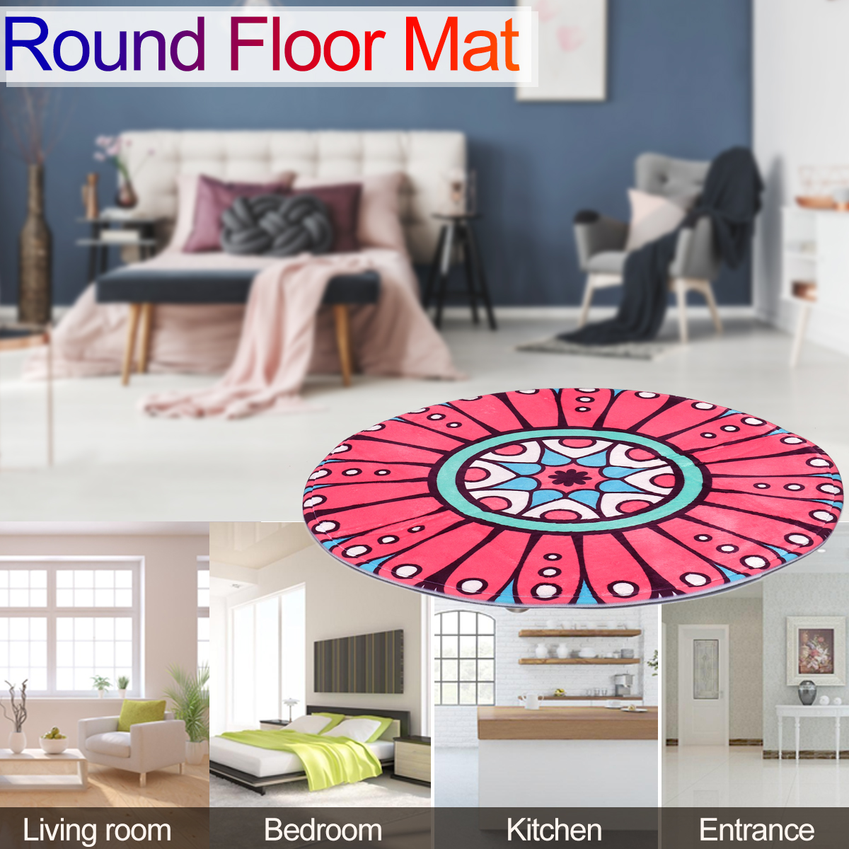 Round-Style-Decoration-Fluffy-Rugs-Shaggy-Carpet-Floor-Mat-Anti-Skid-at-Home-Bedroom-Yoga-Meditaion--1422497-2