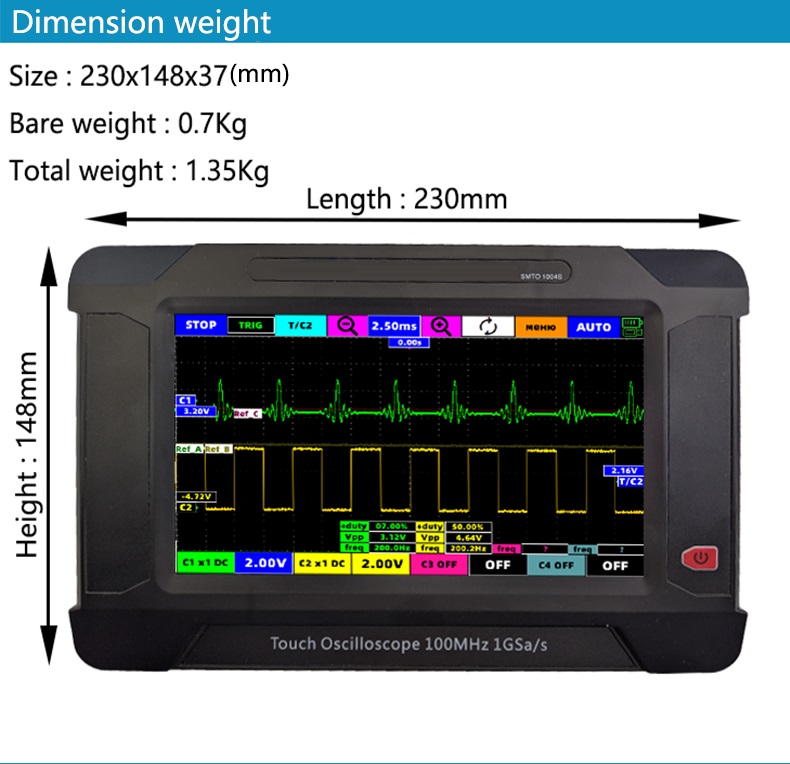 SMTO1004S-4Channel-Touch-Screen-Oscilloscope--2Channel-Signal-Generator-100M1G-Sampling-Rate-USB-Osc-1846577-10