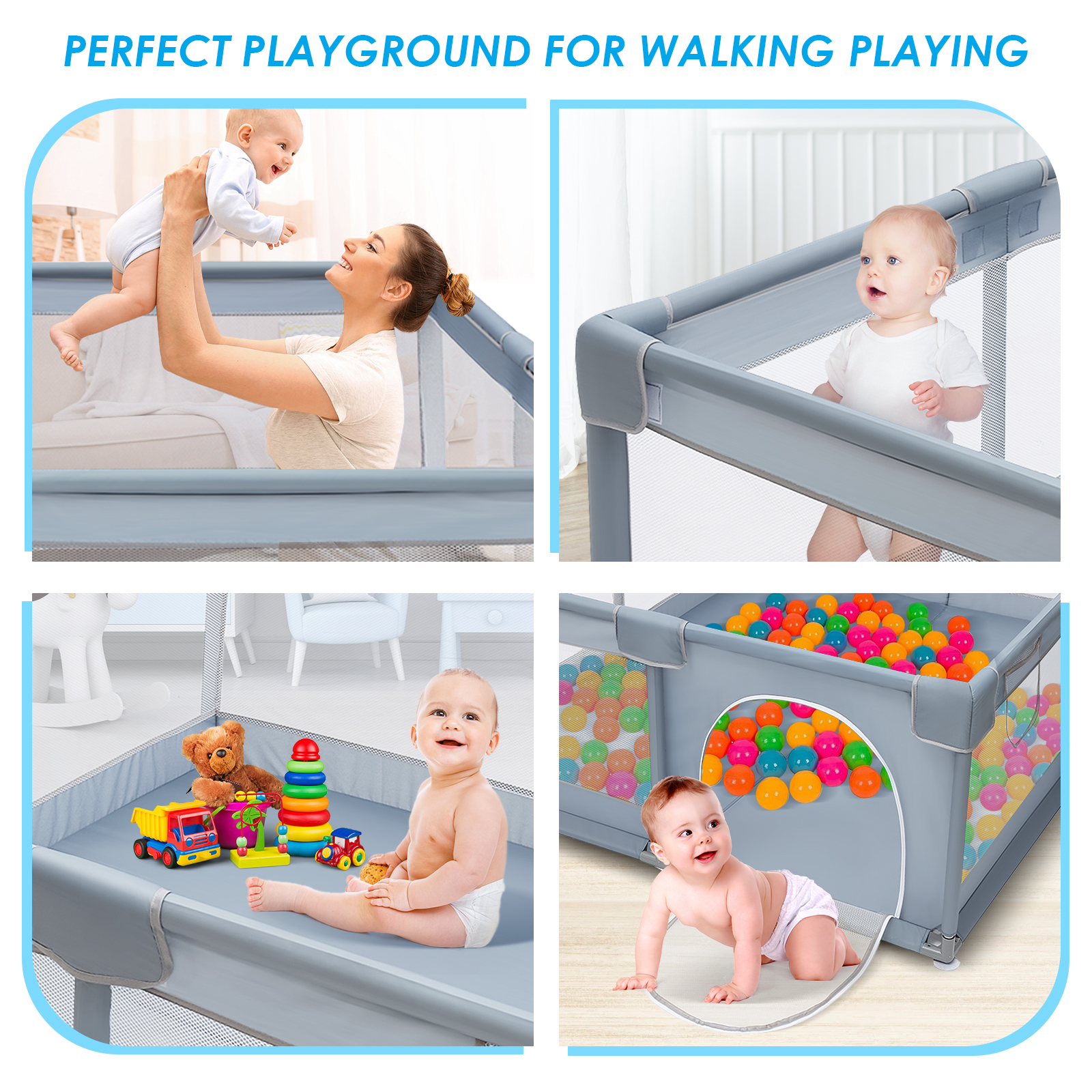 20X20M-Baby-Playpen-Extra-Large-Play-Yard-Indoor-Outdoor-Kids-Activity-Center-Gate-1949193-10