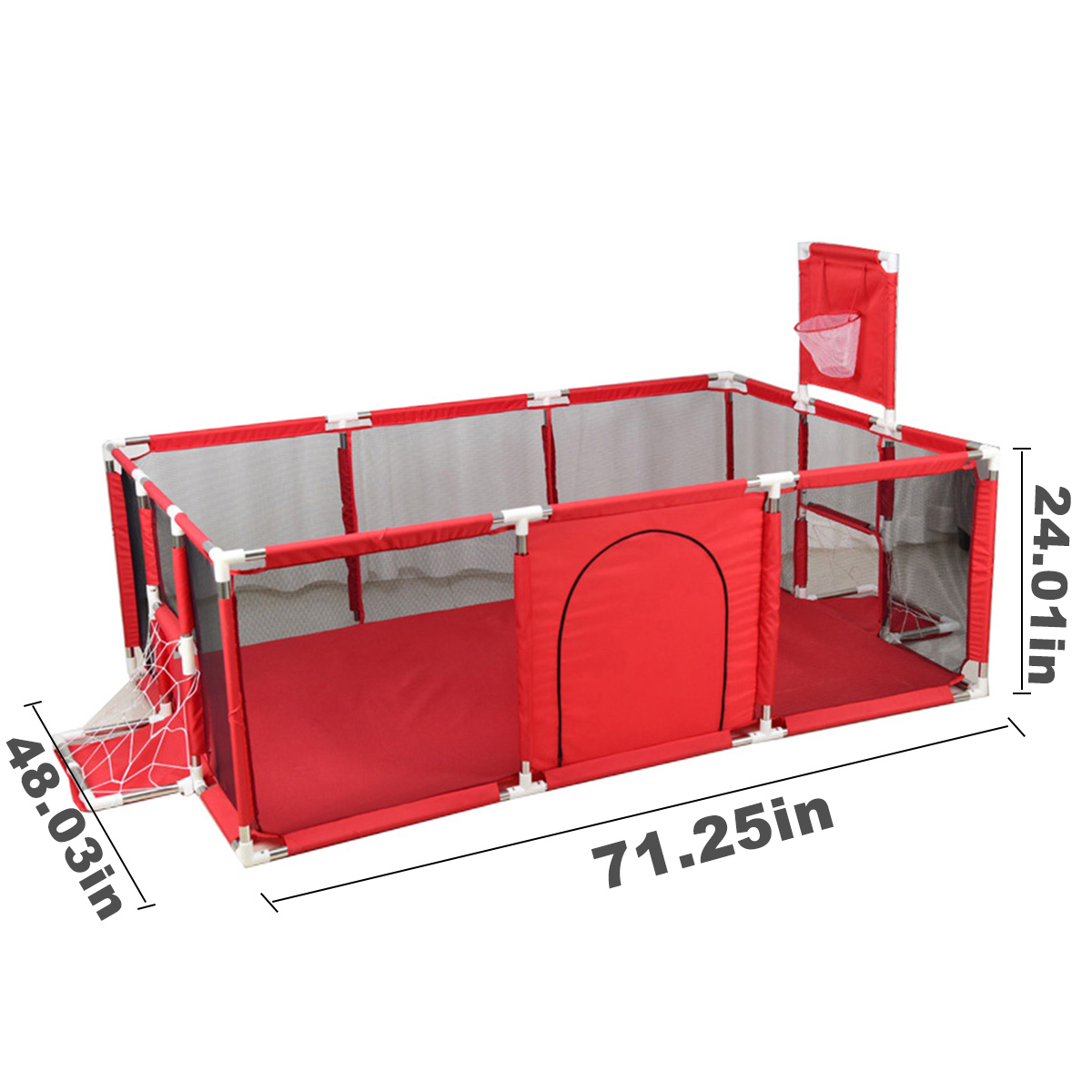 3-in-1-Baby-Playpen-Interactive-Safety-Indoor-Gate-Play-Yards-Tent-Basketball-Court-Kids-Furniture-f-1693785-16