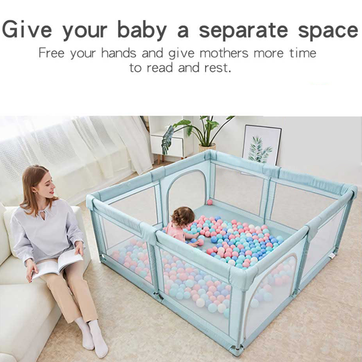 Baby-Playpen-Interactive-Safety-Indoor-Gate-Play-Yards-Tent-Court-Foldable-Portable-Kids-Furniture-f-1878434-2