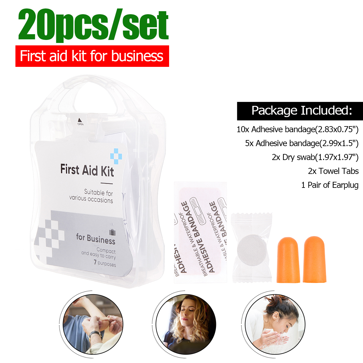 20PCSSet-Outdoor-Camping-Portable-First-Aid-Kit-For-Business-Travelling--Adhesive-BandageTowel-TabsD-1632140-1