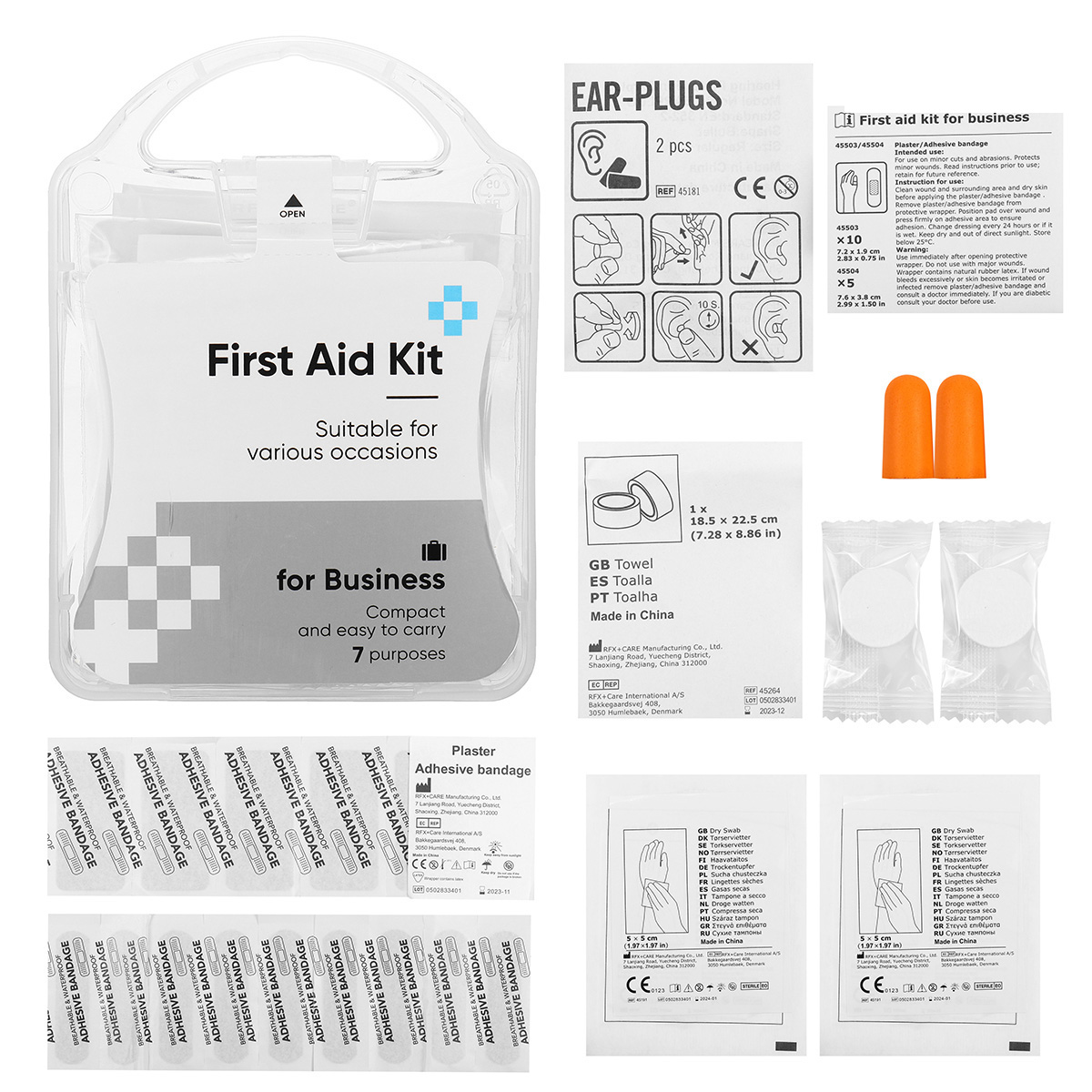 20PCSSet-Outdoor-Camping-Portable-First-Aid-Kit-For-Business-Travelling--Adhesive-BandageTowel-TabsD-1632140-2