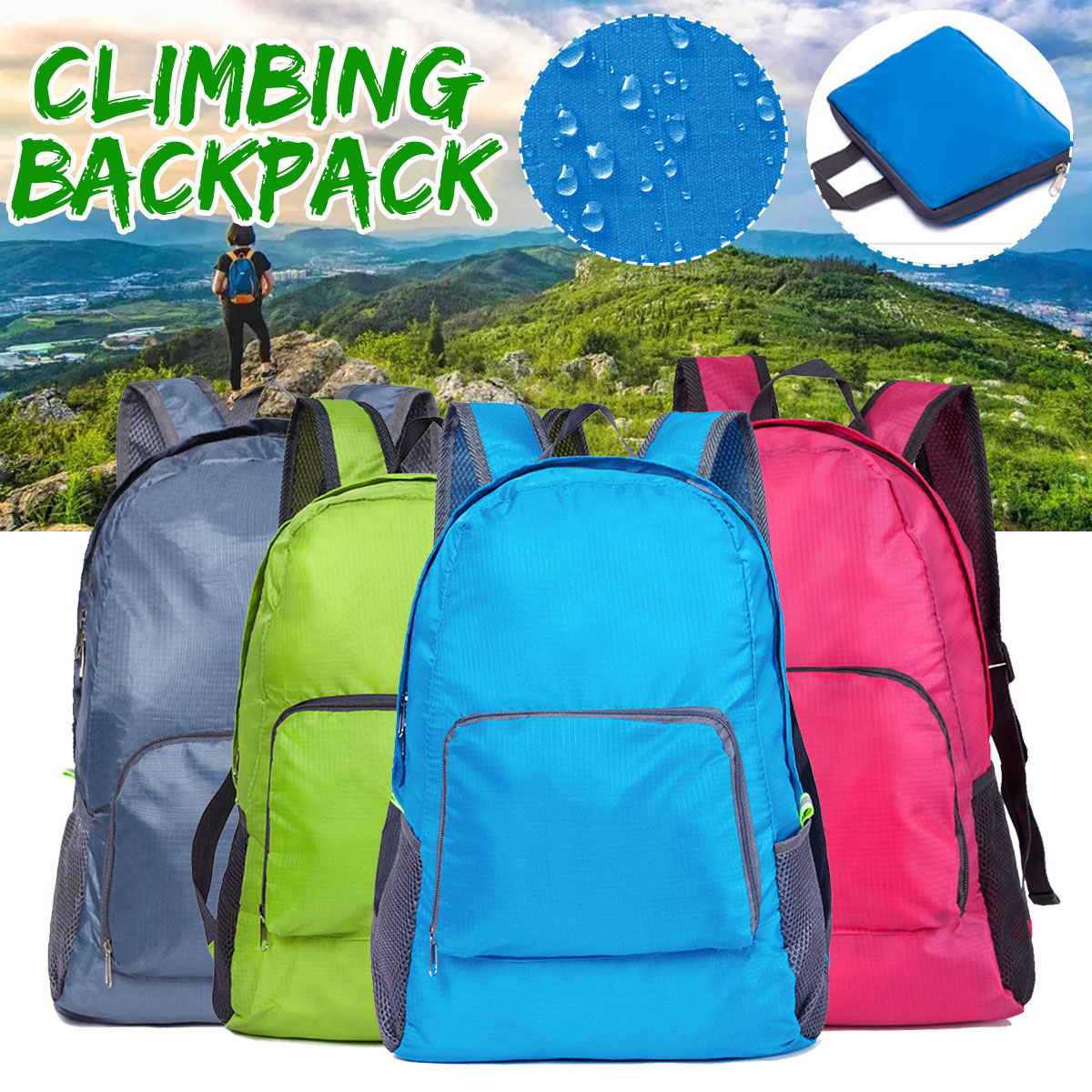 420D-Polyester-Waterproof-Backpack-Folding-Sports-Shoulder-Bag-Climbing-Hiking-Bag-1612949-1