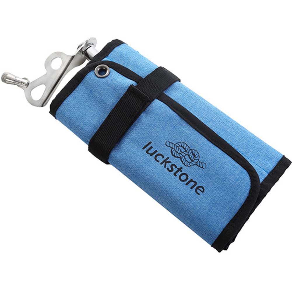 LUCKSTONE-500D-Oxford-Cloth-Folding-Camping-Pegs-Nail-Storage-Bag-Multi-pocket-Tackle-Climbing-Bags-1372865-7