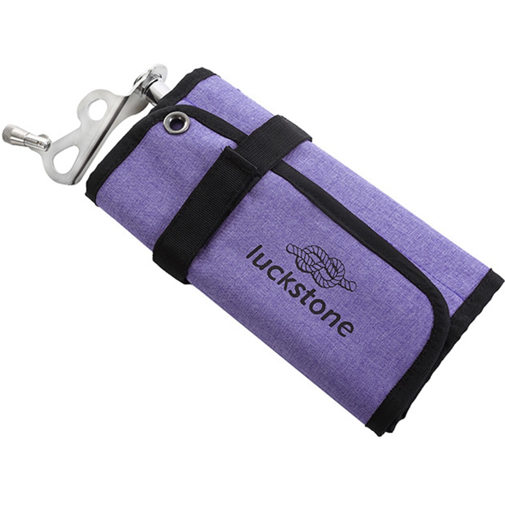 LUCKSTONE-500D-Oxford-Cloth-Folding-Camping-Pegs-Nail-Storage-Bag-Multi-pocket-Tackle-Climbing-Bags-1372865-9