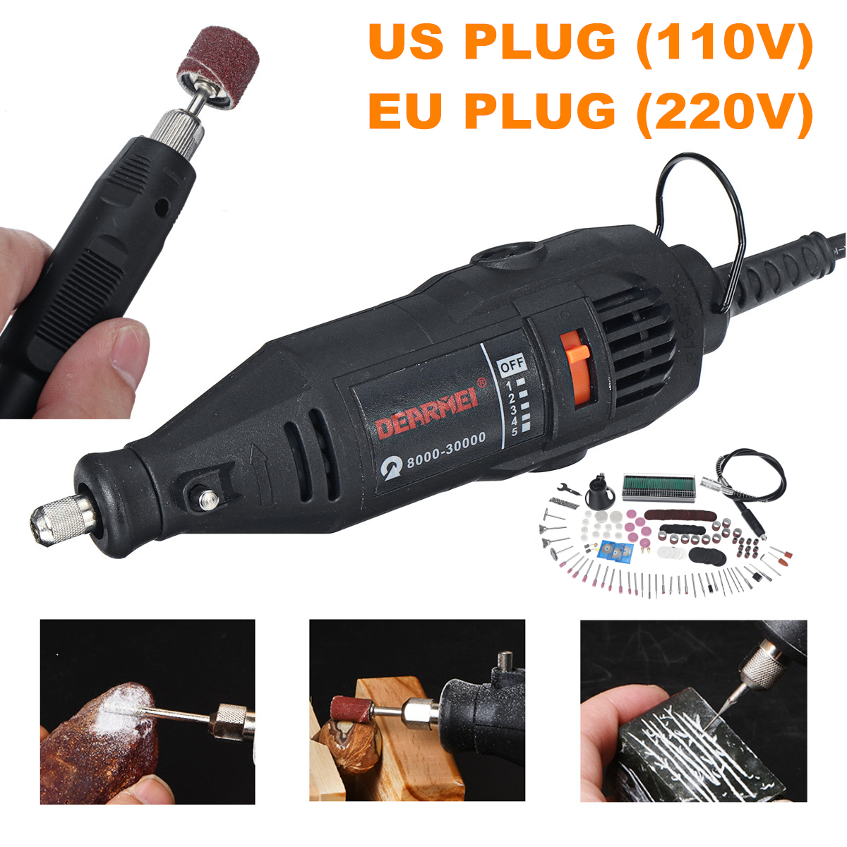 180PCS-Professional-Mini-Electric-Drill-Grinder-Kit-5-Speed-Rotary-Engraver-Tools-Set-For-Engraving--1579978-1