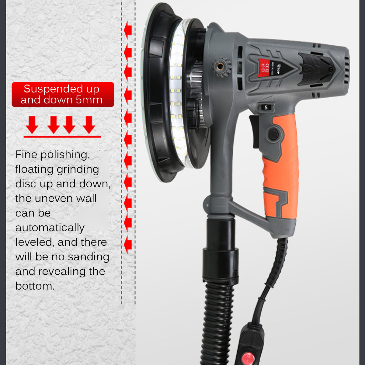 230mm-Diameter-1250W-Drywall-Sander-Sander-3000rpm-Automatic-Vacuum-System-W-Dual-LED-Light-Wall-Pol-1837412-7