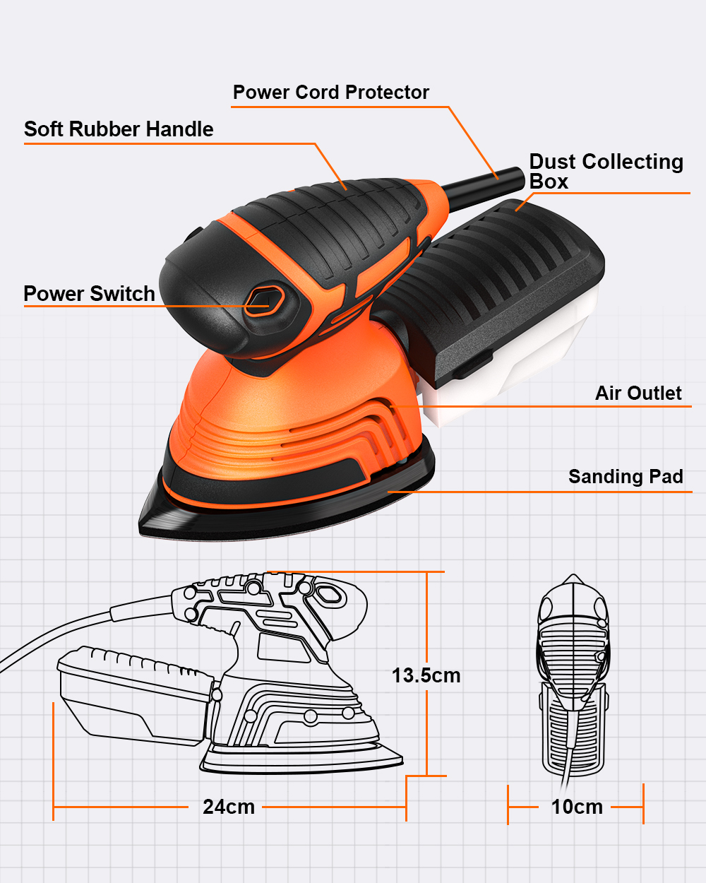 TOPSHAK-TS-SD2-130W-Mouse-Detail-Sander-Small-Sander-with-12Pcs-Sandpapers-Dust-Collection-Box-Hand--1917774-7