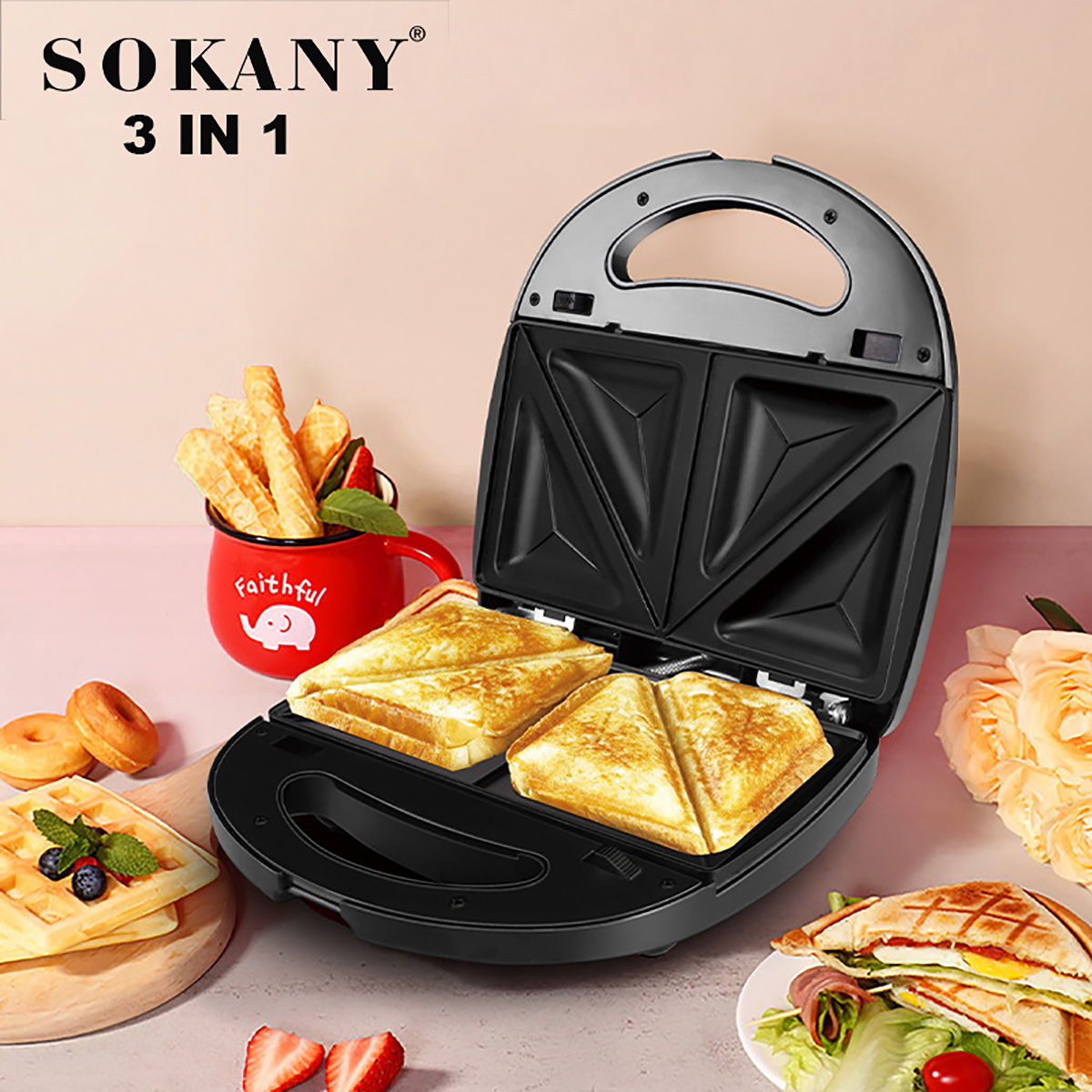 3-in-1-Sandwich-Grill-Waffle-Maker-Non-Stick-Toaster-Panini-Press-750w-1913927-8