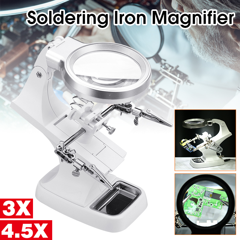 10-LED-Helping-Hand-Clamp-Magnifying-Glass-Soldering-Iron-Stand-Magnifier-Tool-1571169-1