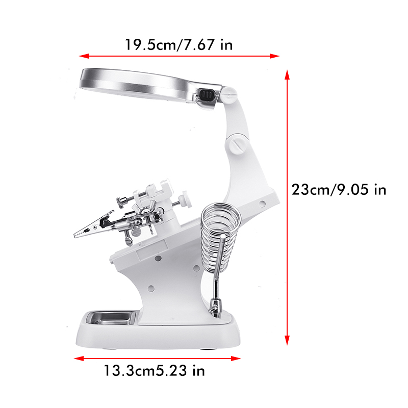 10-LED-Helping-Hand-Clamp-Magnifying-Glass-Soldering-Iron-Stand-Magnifier-Tool-1571169-4