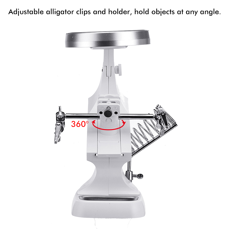 10-LED-Helping-Hand-Clamp-Magnifying-Glass-Soldering-Iron-Stand-Magnifier-Tool-1571169-6
